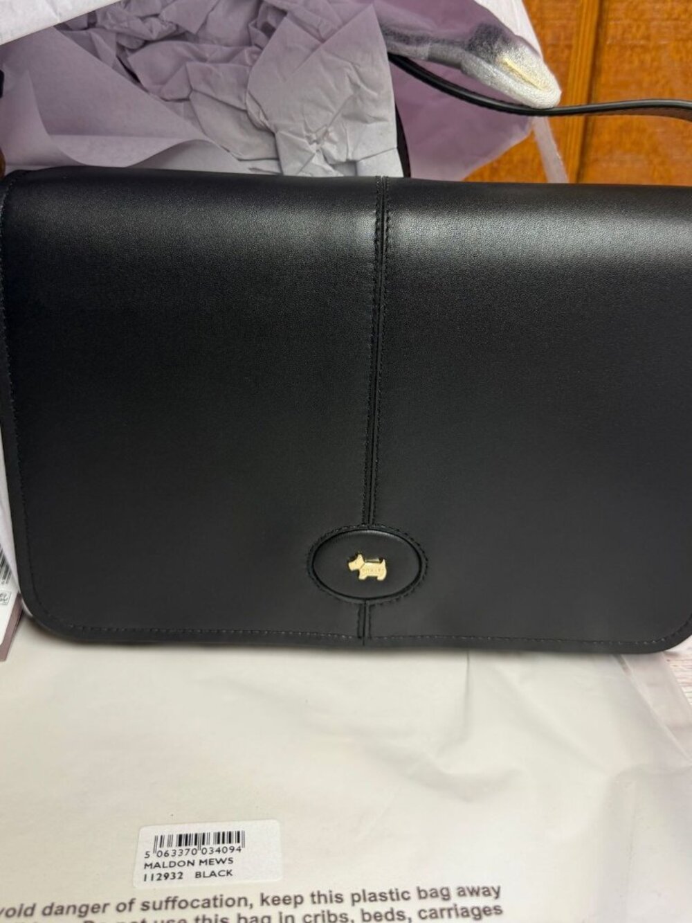 Radley London Maldon Mews Medium Flapover Cross Body - Black - Picture 7 of 8
